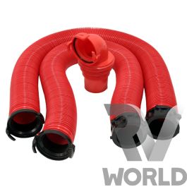 3" Waste Dump Hose with EZ Coupler - 6m - RV World NZ