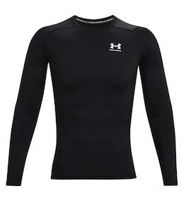 Mens T Shirts Polos: Under Armour HeatGear® Armour Long Sleeve Top Black