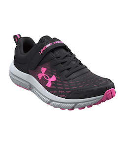 Kids: Under Armour Kid's Assert 10 AC Running Shoe Black/Pink
