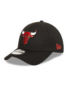 Mens Bags Accessories: New Era Chicago Bulls 9FORTY Cap Black/Red