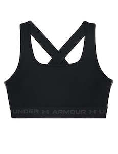 Under Armour Womens Crossback Mid Bra Black