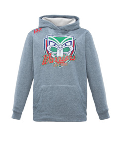 Mens Plus Size: Warriors Distressed Logo Hoodie