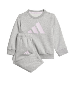 Kids Hoodies: Adidas Toddlers Big Logo Jogger Set Grey/Pink