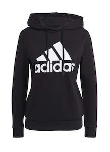 Adidas Womens Big Logo French Terry Hoodie Black