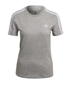 Adidas Womens 3S T-Shirt Grey