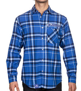 Rugby Super Rugby Blues Clothing Apparel: Blues Lumberjack Flannel Shirt