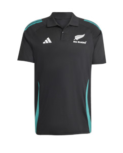 Rugby All Blacks: All Blacks Training Polo Shirt Black/Pure Teal 2025/2026