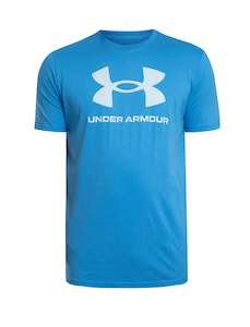 Sale: Under Armour Sportstyle Logo T-Shirt Blue Atlantis