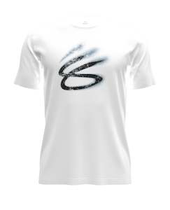 Under Armour Curry Playable T-Shirt White/Black