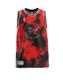 Triple Threat Tie Dye Singlet Black/Red