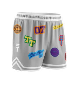 Kids: Triple Threat Kids Logo Basketball Short Grey