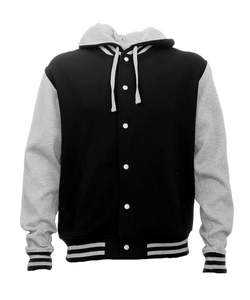 Hooded Letterman Jacket