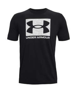 Mens Plus Size: Under Armour ABC Camo Boxed Logo T-Shirt Black
