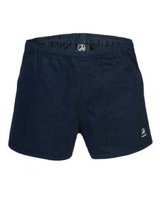 Mens Shorts: Swanndri Cotton Rugby Short Navy