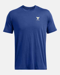 Mailer Fathers Day Deals: Under Armour Project Rock Branded T-Shirt Tech Blue