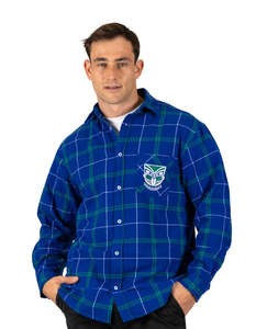 Mens T Shirts Polos: Warriors Mustang Flannel Shirt