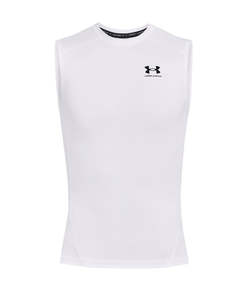 Under Armour Heat Gear Armour Compression Singlet White