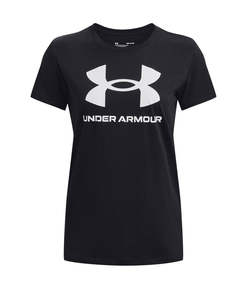 Womens T Shirts Polos: Under Armour Women's Rival Logo T-Shirt Black