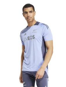 Rugby All Blacks Training Leisurewear: All Blacks Performance T-Shirt 2024/2025 Blue