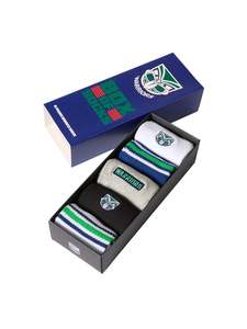 Mens Bags Accessories: Warriors Box of Socks - 5 Pack