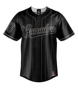 Rugby: Crusaders 'Blackout' Baseball Shirt