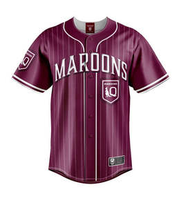 QLD Maroons Slugger Baseball Shirt