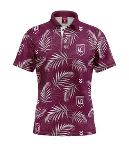 Mens: Queensland S.O.O 'Palm Beach' Golf Polo Shirt