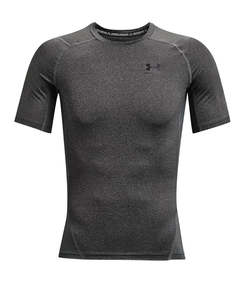 Under Armour Mens HG Armour Comp SS Tee Carbon