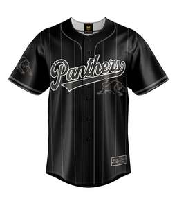 Panthers NRL 'Blackout' Baseball Shirt