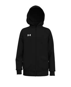 Under Armour Kid's Rival Fleece Full Zip Hoodie Black