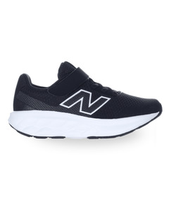 New Balance Kid's Fresh Foam 520 Bungee Lace with Strap Shoe Black