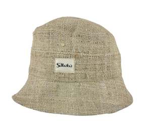 Bucket Hat: Hemp Hat Bucket Classic Design white Color