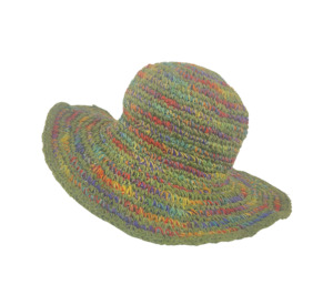 Crochet: Crochet Hat Rainbow Girl Green  Base