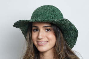 Crochet Hat Garden Lady Green