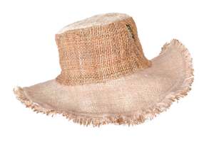 Woven Hand Loomed: Cruiser White  Hemp Hat