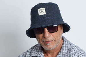 Woven Hemp Hat: Bucket   Blue   Hemp Hat