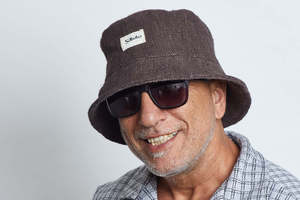 Woven Hemp Hat: Bucket  Cafe  Hemp Hat
