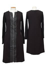 Dress: Ponti Dress with Leather