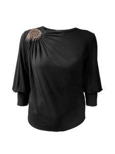 Top: Antique Nickel Jersey Top