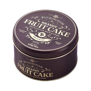 Biscuits Pastries: Buckingham Fruit Cake with Brandy in Vintage Tin