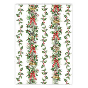 Cookware Kitchenware: Michel Design Works Tea Towel ~ Holiday Garland