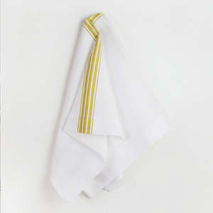 Mungo Provincial Stripe Napkin ~ Zest