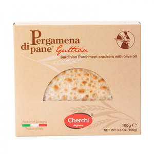 Crackers Bread: Cherchi Sardinian Parchment Crackers Olive Oil