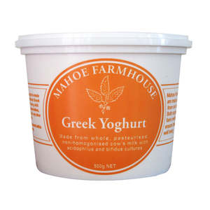 Dairy Gelato: Mahoe Greek Yoghurt