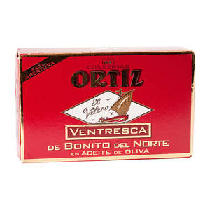 Fish: Ortiz White Tuna Ventresca in Olive Oil