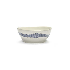 Ottolenghi Large Bowl ~ White with Blue Stripes