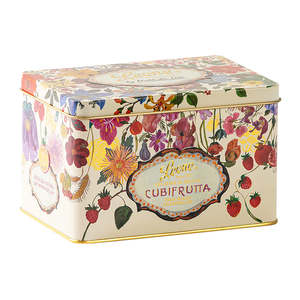 Vegan: Leone Cubifrutta Fruit Jellies in Floral Tin