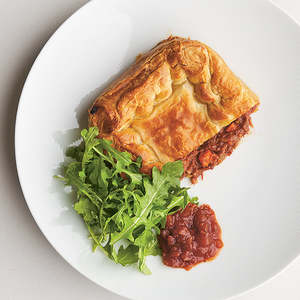 Main Courses: Sabato Cheeky Beef Pie