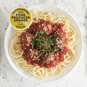 Main Courses: Sabato Meatballs in Tomato Sauce