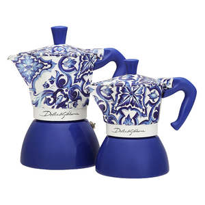 Bialetti Dolce&Gabbana Moka Induction ~ Blu Mediterraneo